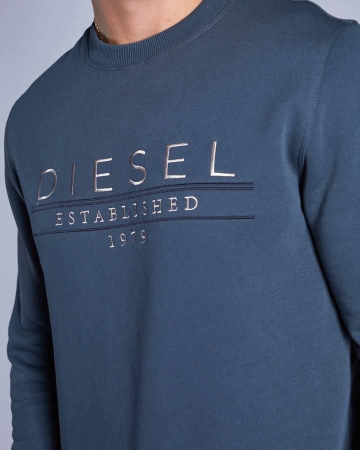 DIESEL DURK SWEATSHIRT - PETROL BLUE