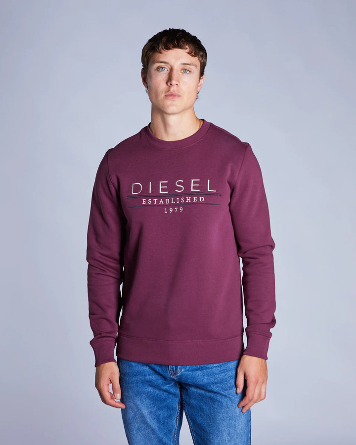 DIESEL DURK SWEATSHIRT - FIG