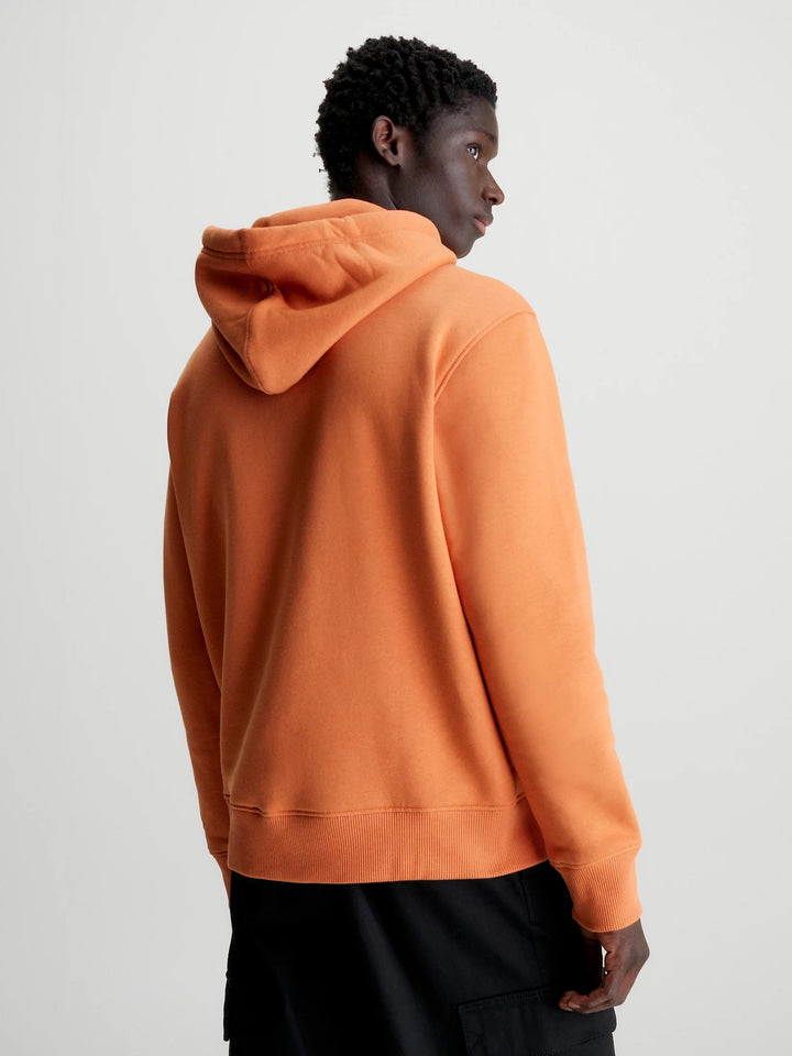 CKJ MONOLOGO HOODIE - BURNT CLAY