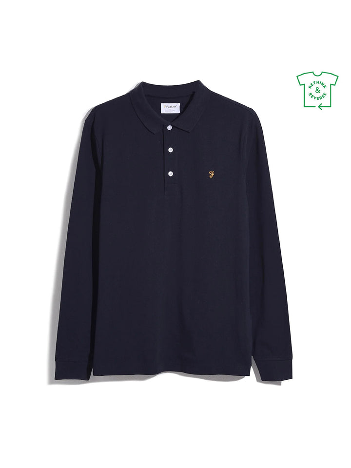 FARAH BLANES LS POLO - NAVY