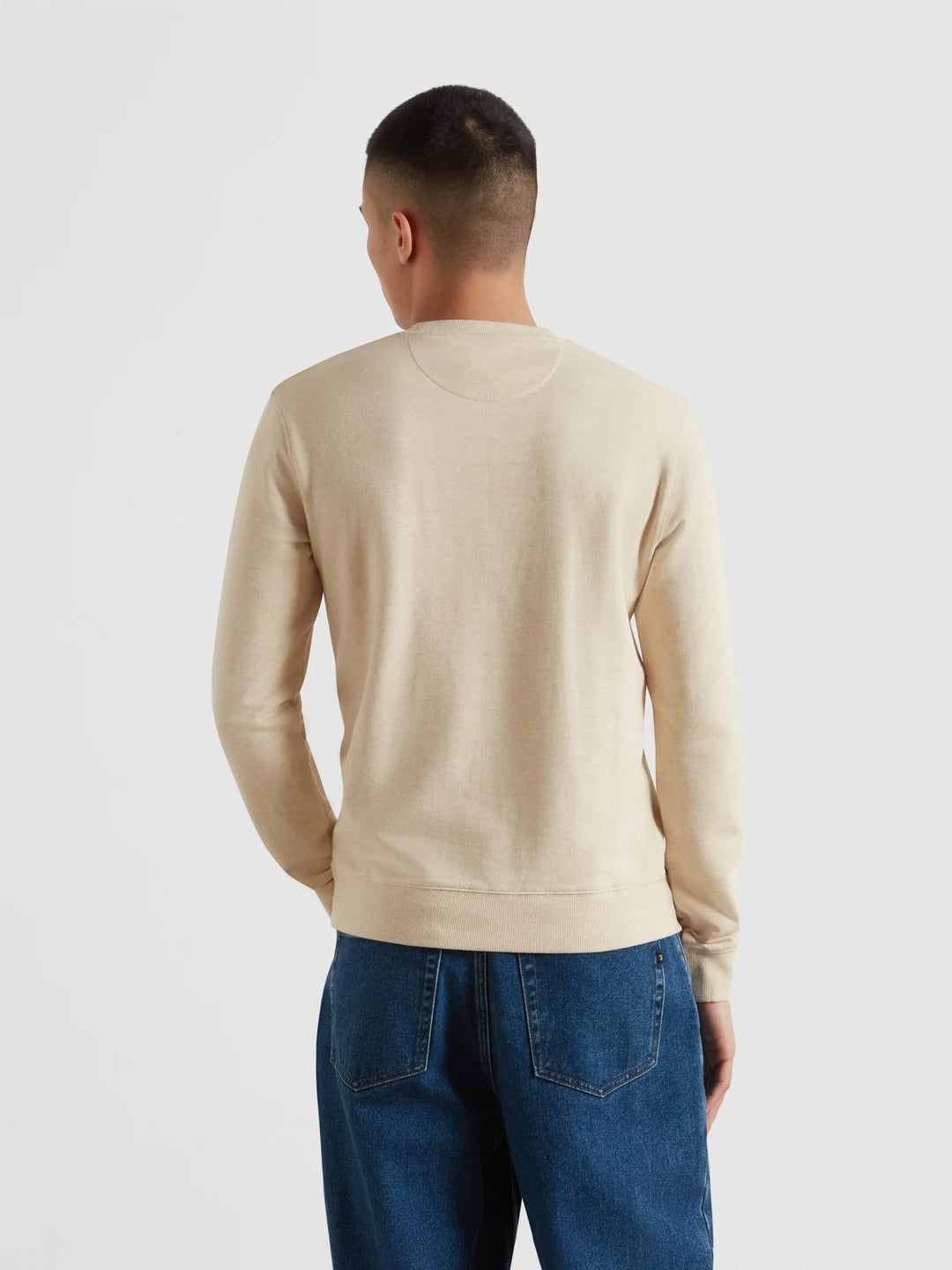 FARAH TIM NEW CREW - BIRCH GREY MARL