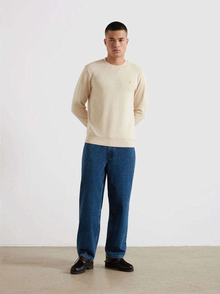 FARAH TIM NEW CREW - BIRCH GREY MARL