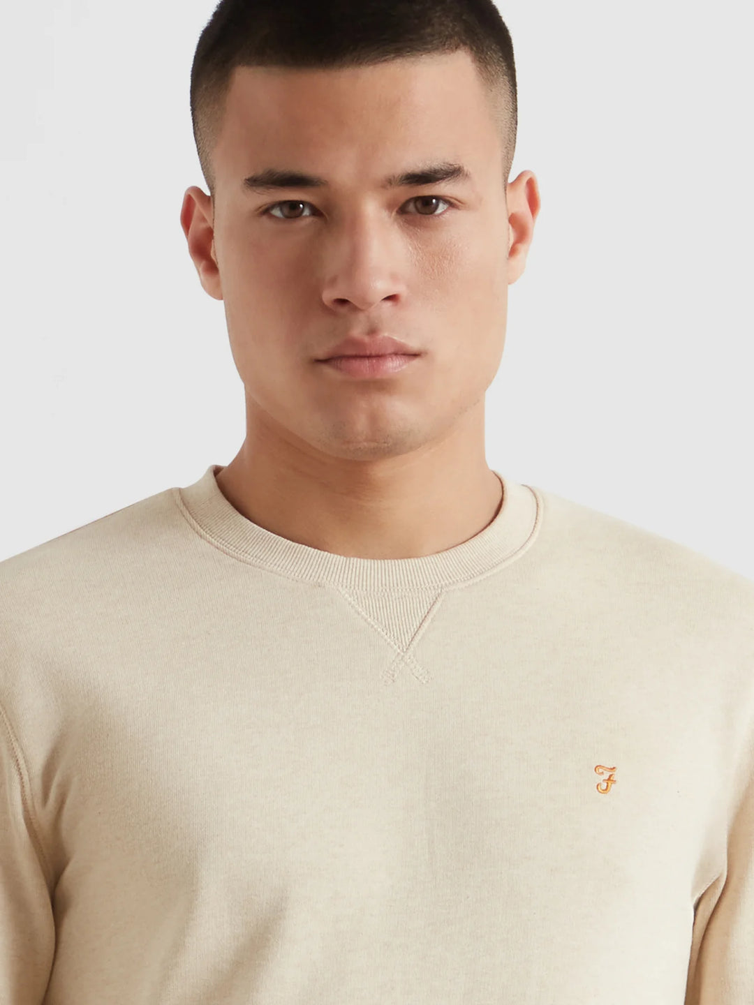 FARAH TIM NEW CREW - BIRCH GREY MARL