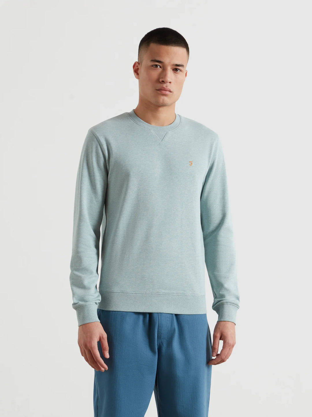 FARAH TIM NEW CREW - GREEN MIST MARL