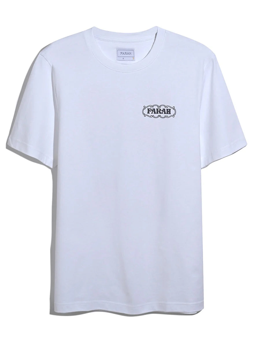 FARAH HAWTHORNE GRAPHIC TEE - WHITE