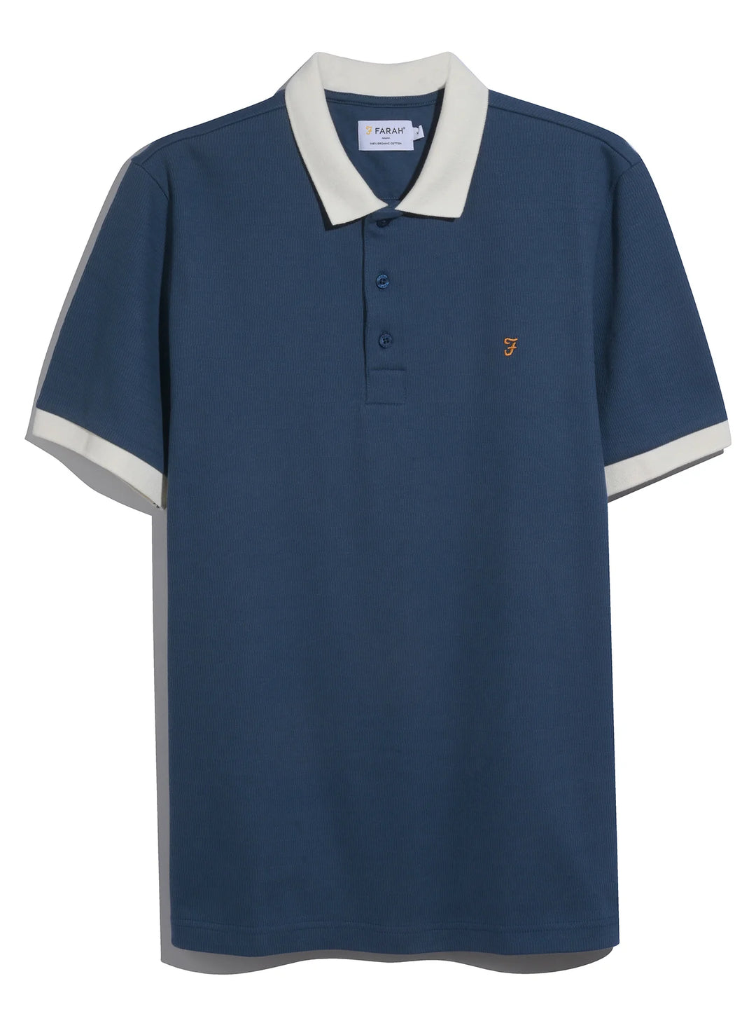FARAH CLEMENT SS TEXTURED - AEGEAN BLUE