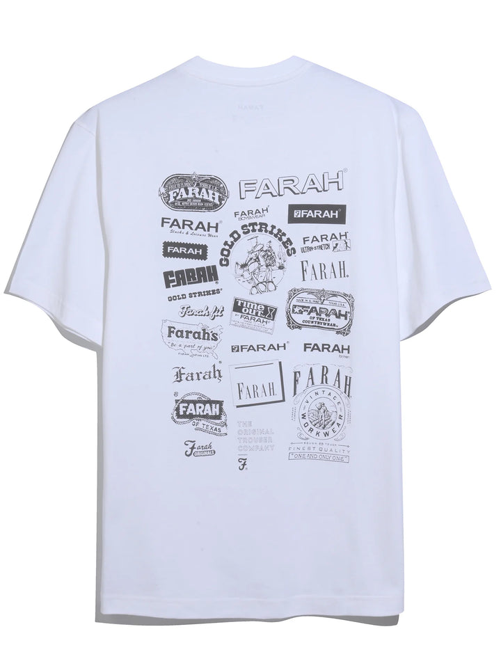 FARAH TILSWORTH GRAPHIC TEE - WHITE