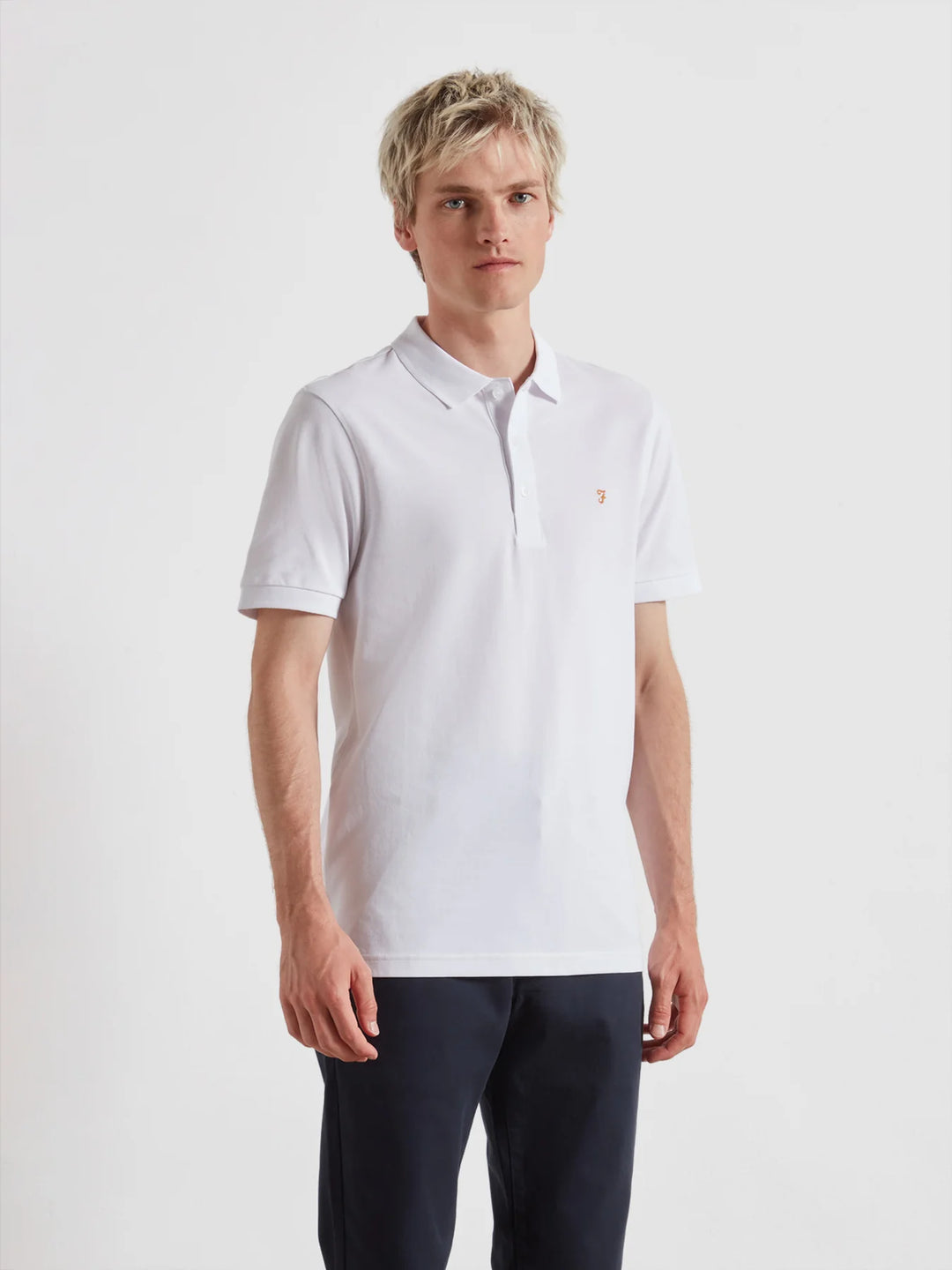 FARAH BLANES SS POLO - WHITE