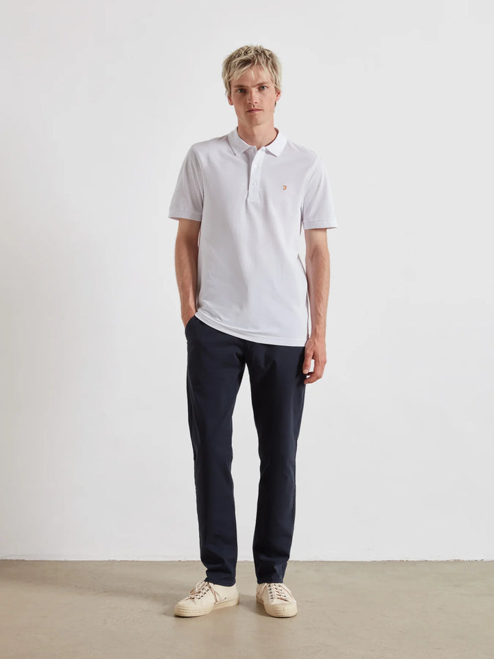 FARAH BLANES SS POLO - WHITE