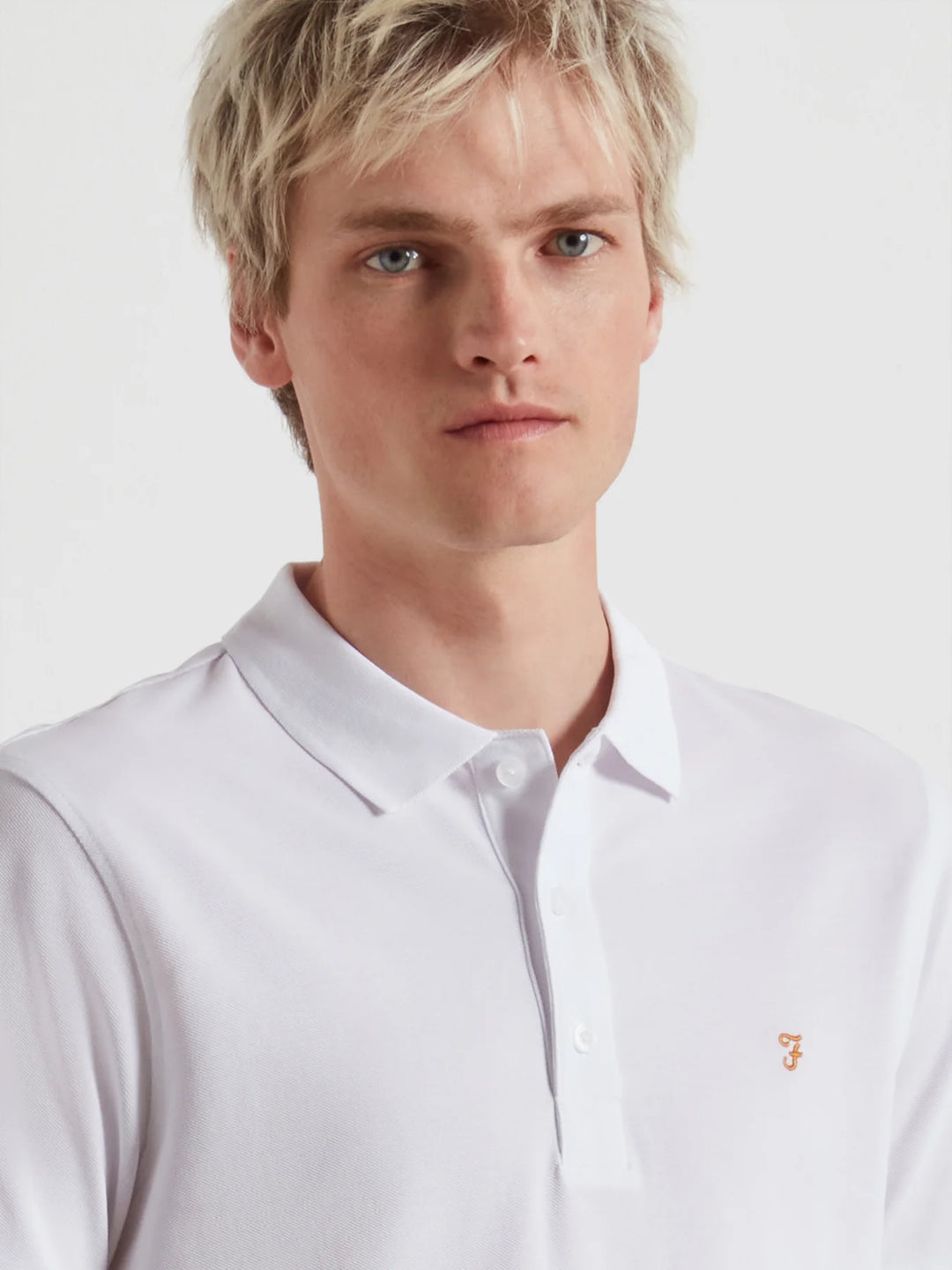 FARAH BLANES SS POLO - WHITE