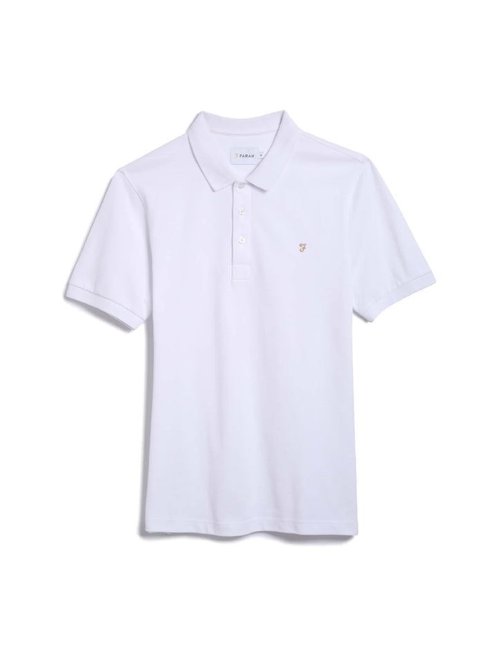 FARAH BLANES SS POLO - WHITE