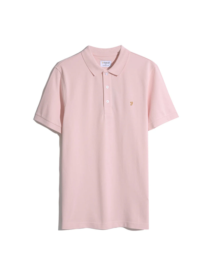 FARAH BLANES SS POLO - POWDER PINK
