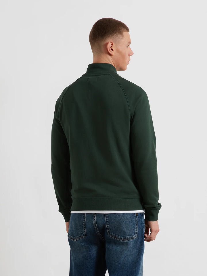 FARAH JIM 1/4 ZIP - POPLAR GREEN