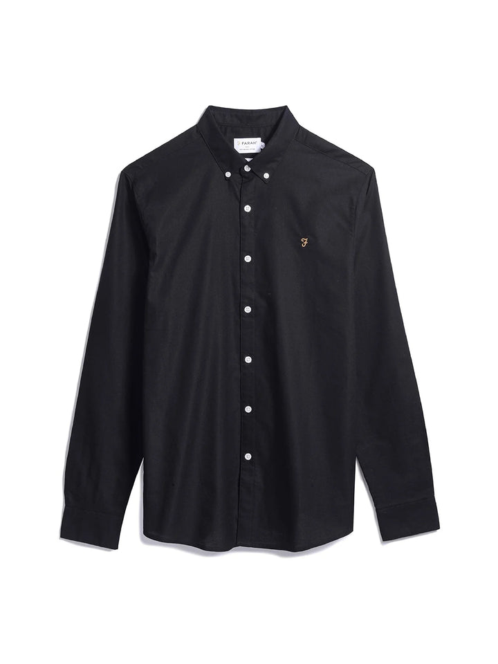 FARAH BREWER LS SHIRT - BLACK