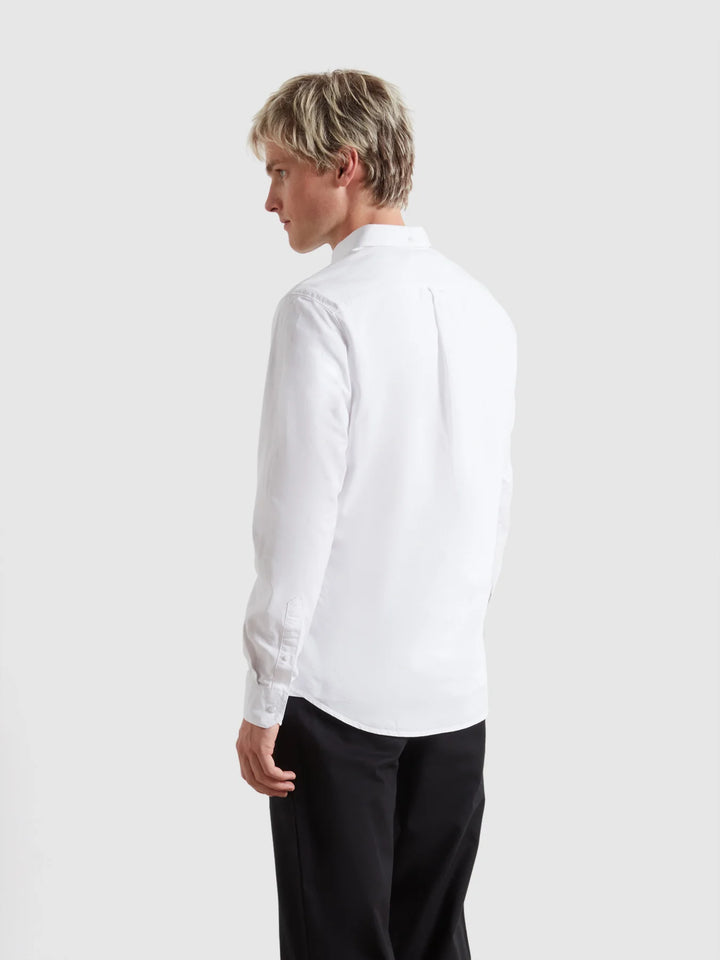 FARAH BREWER LS SHIRT - WHITE