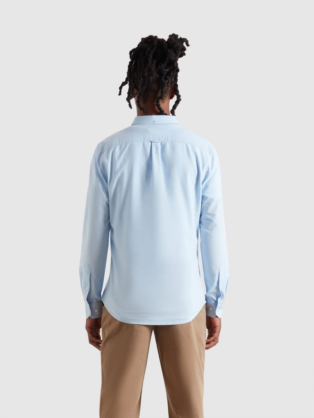 FARAH BREWER LS SHIRT - SKY BLUE