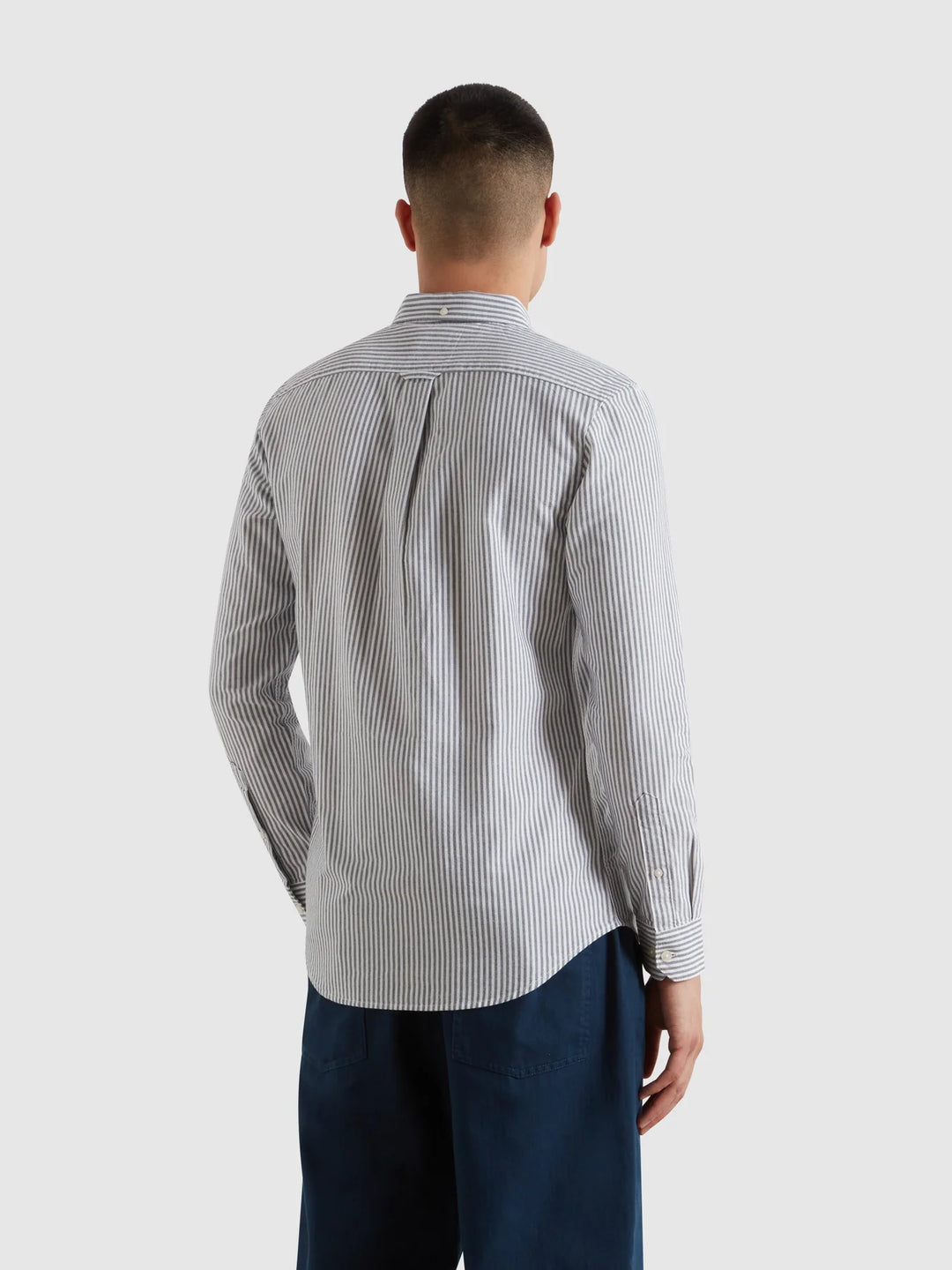 FARAH BREWER STRIPE LS - TRUE NAVY