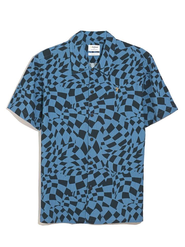 FARAH ANGELO SS PRINT - TRUE NAVY