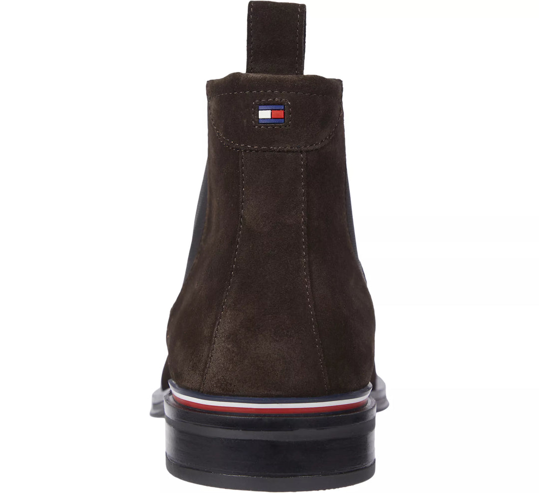 TH CORE RWB HILFIGER SUEDE CHELSEA - DARK COFFEE