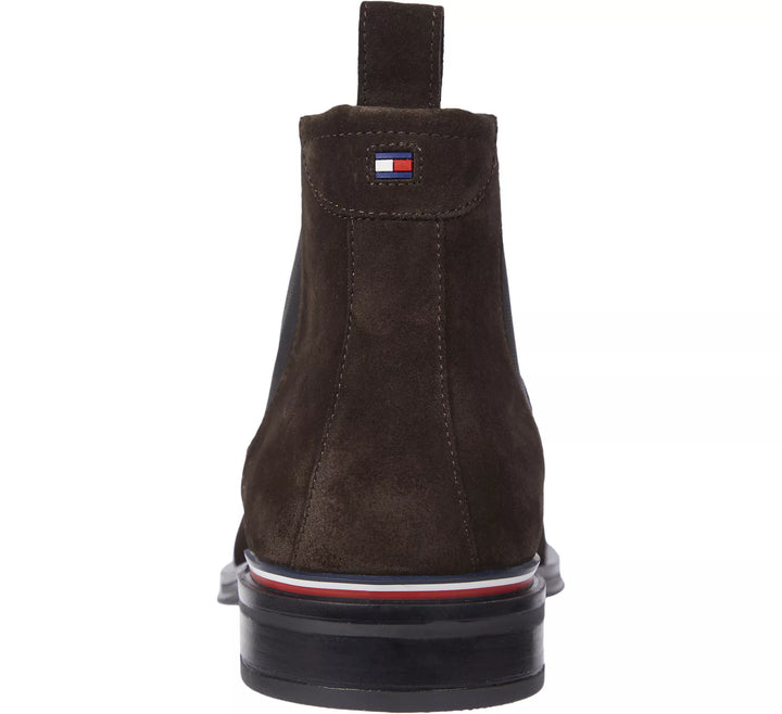 TH CORE RWB HILFIGER SUEDE CHELSEA - DARK COFFEE