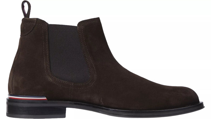 TH CORE RWB HILFIGER SUEDE CHELSEA - DARK COFFEE