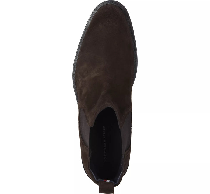 TH CORE RWB HILFIGER SUEDE CHELSEA - DARK COFFEE