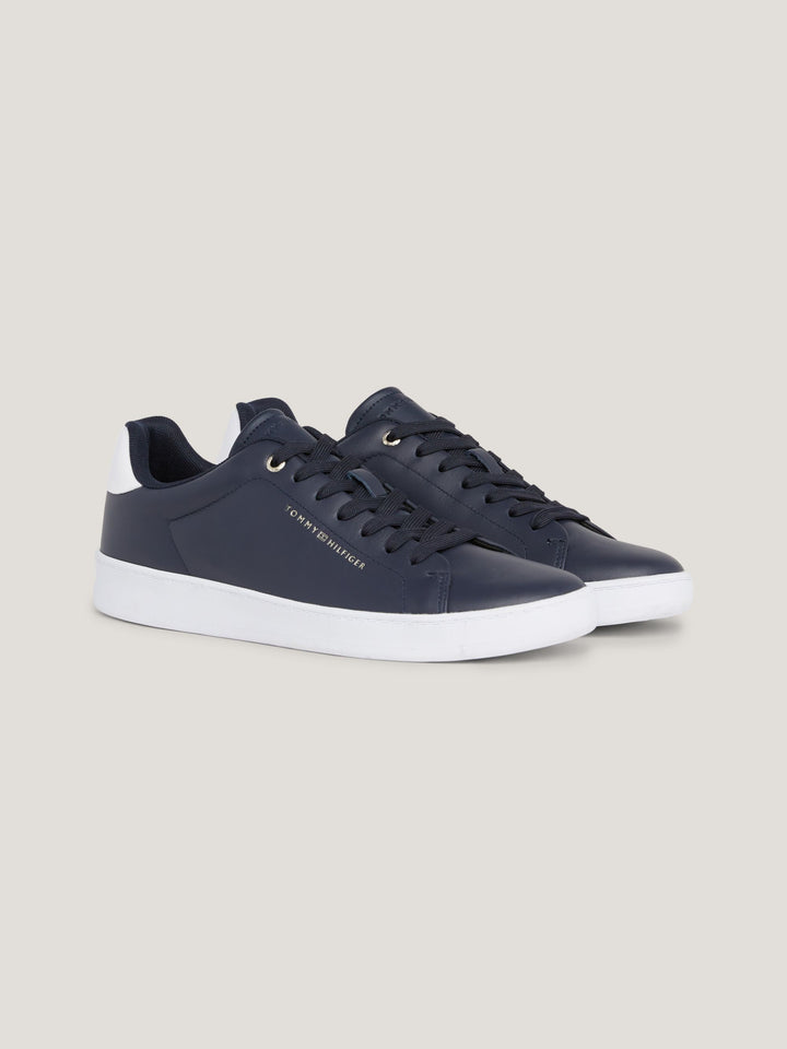 TH COURT CUPSOLE LEATHER GOLD - NAVY