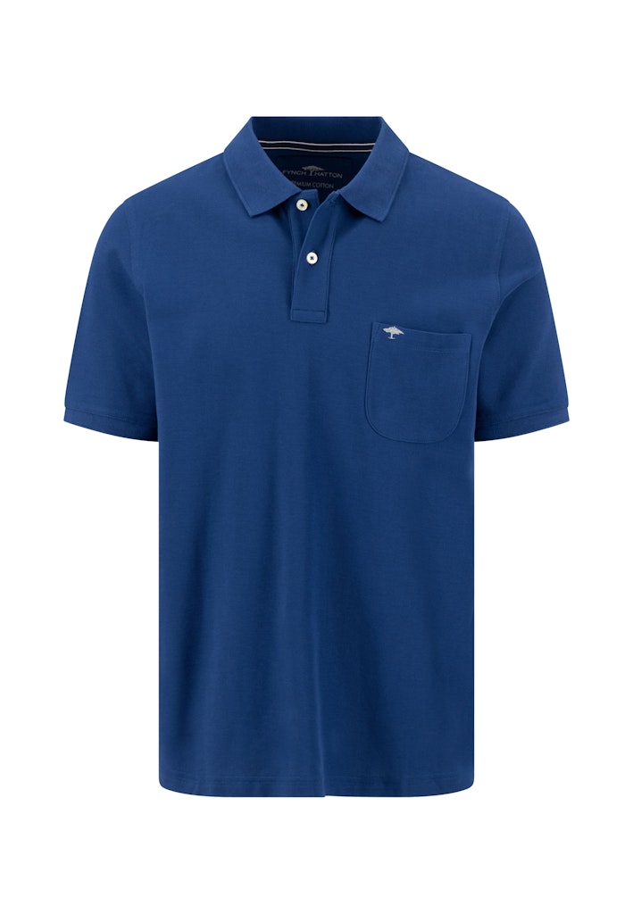 FYNCH HATTON CHEST POCKET POLO - MIDNIGHT