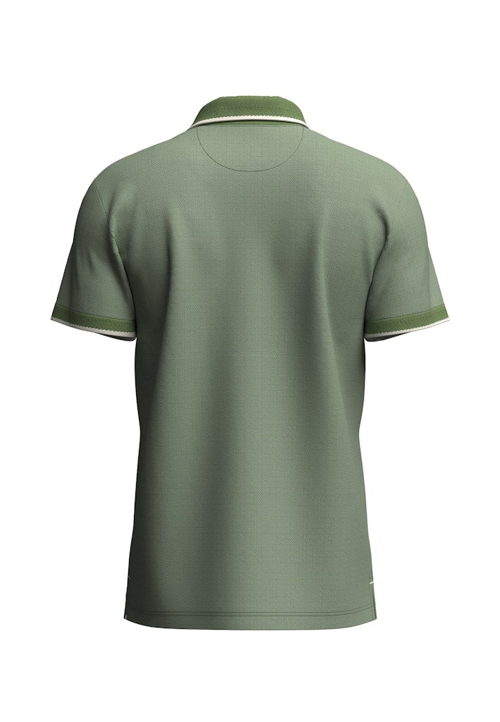 FYNCH HATTON 2-TONE PIQUEE - AVOCADO