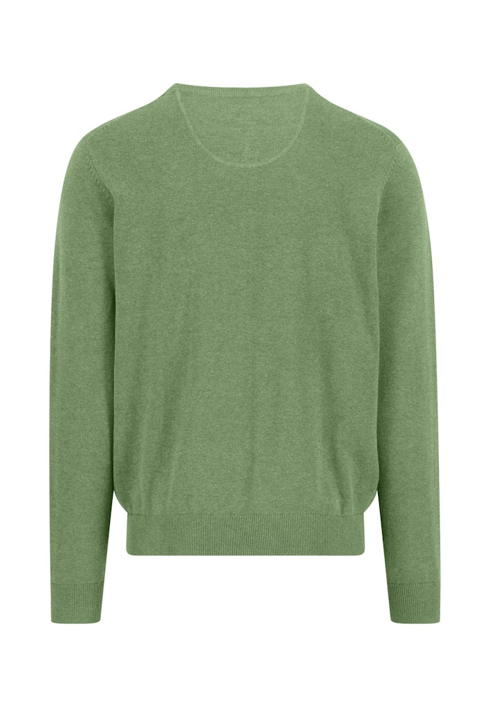 FYNCH HATTON O-NECK - AVOCADO