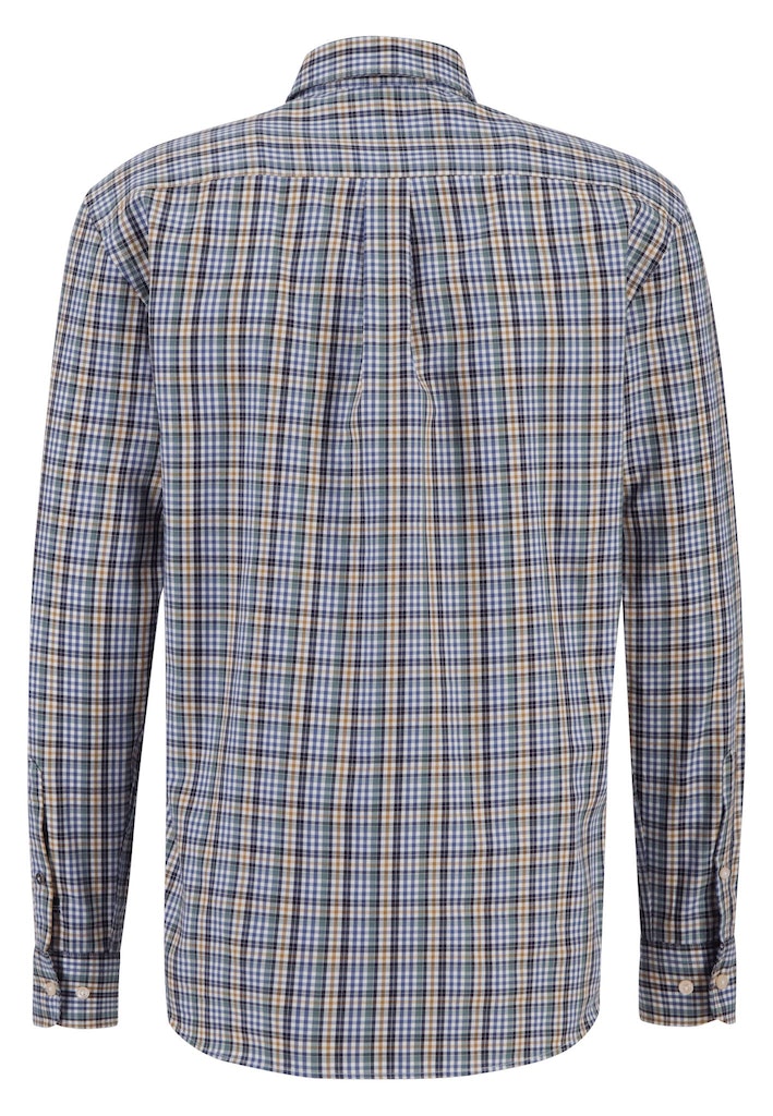 FYNCH-HATTON CHECK SHIRT - SAGE GREEN