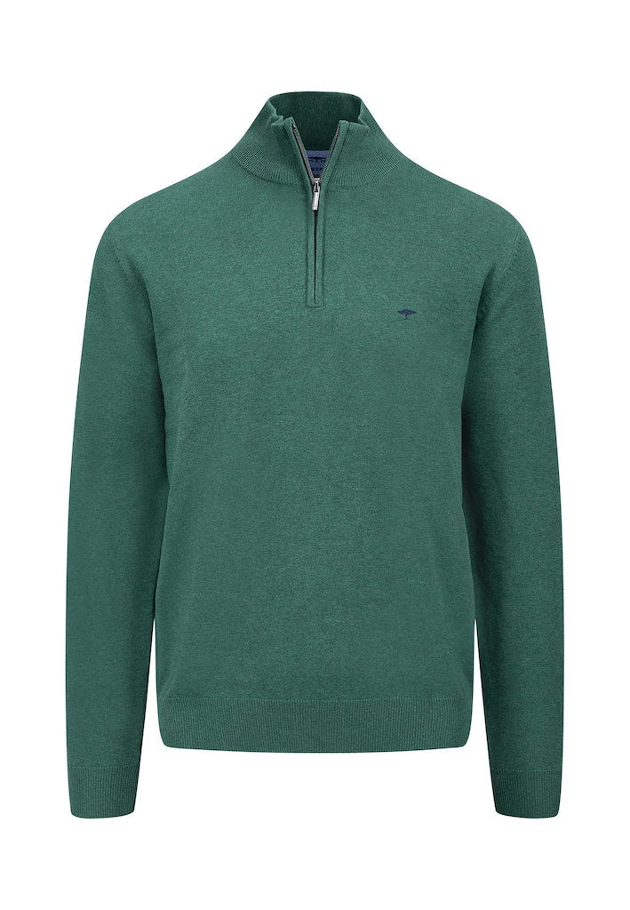 FYNCH HATTON TROYER ZIP - DARK EMERALD