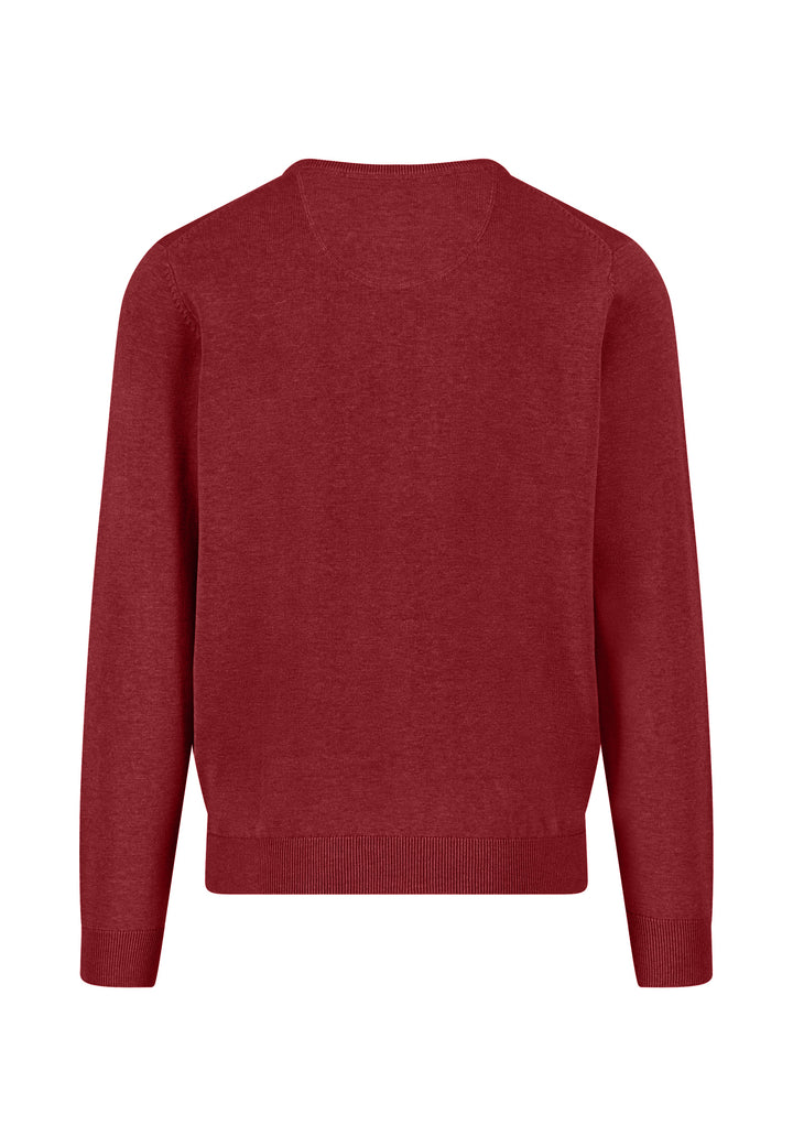FYNCH HATTON O-NECK - 367 GARNET RED