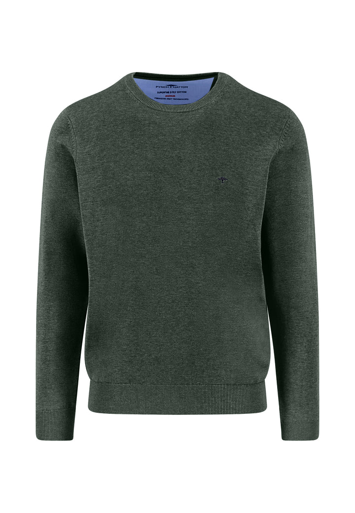 FYNCH HATTON O-NECK - 737 DARK IVY