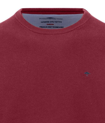 FYNCH HATTON O-NECK - 346 BRICK