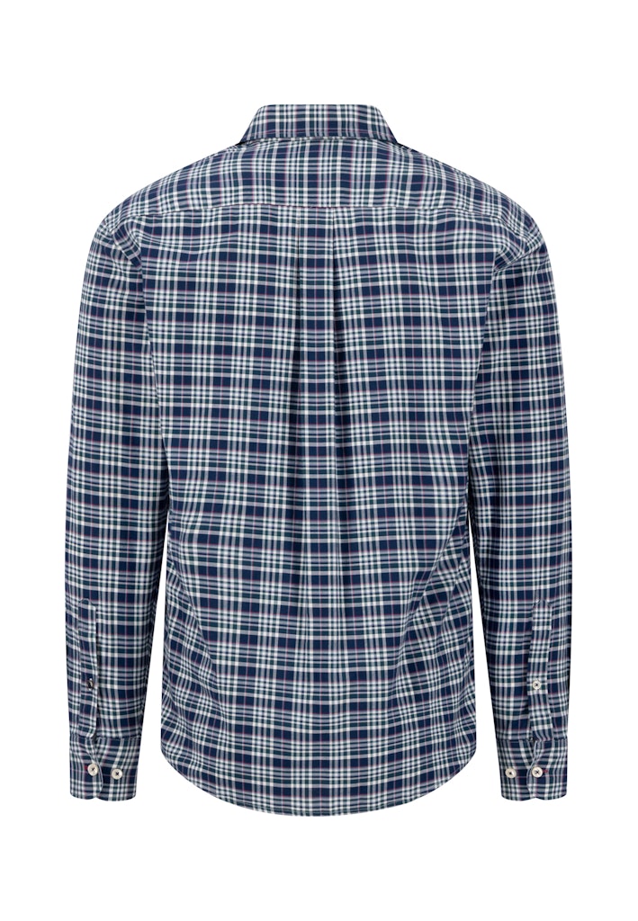 FYNCH HATTON LS CHECK - 673 TEAL