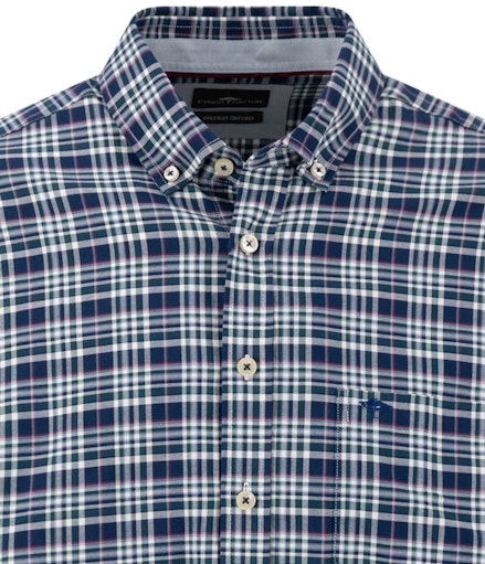 FYNCH HATTON LS CHECK - 673 TEAL