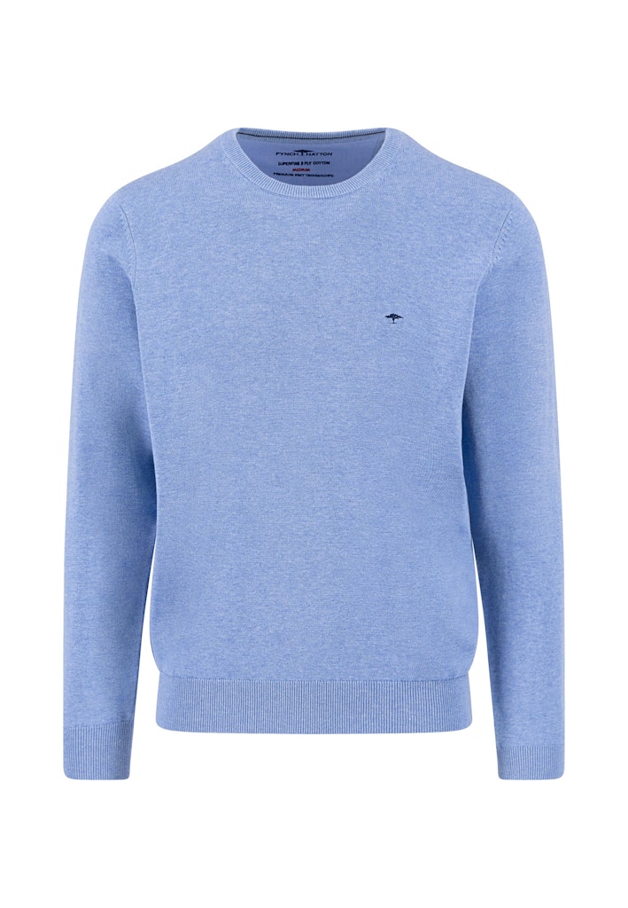 FYNCH HATTON O-NECK - CRYSTAL BLUE