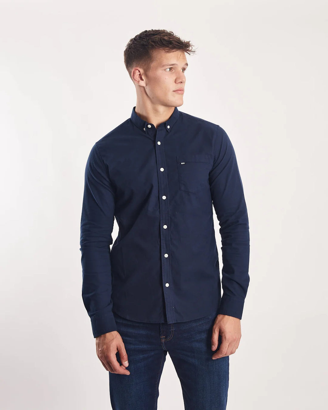 DIESEL GARVEY LS SHIRT - NAVY