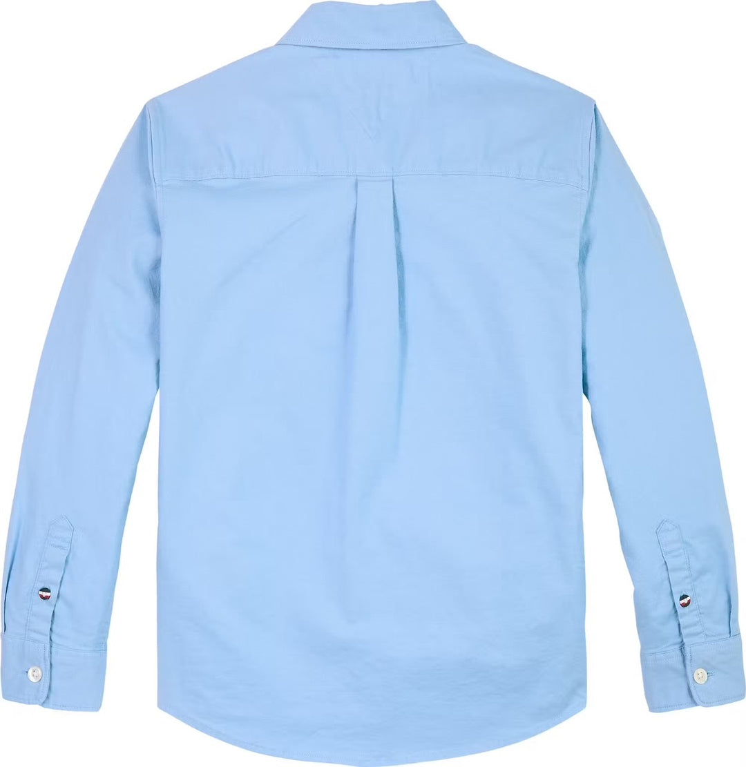 TH BOYS FLAG OXFORD SHIRT LS - CLOUDY BLUE