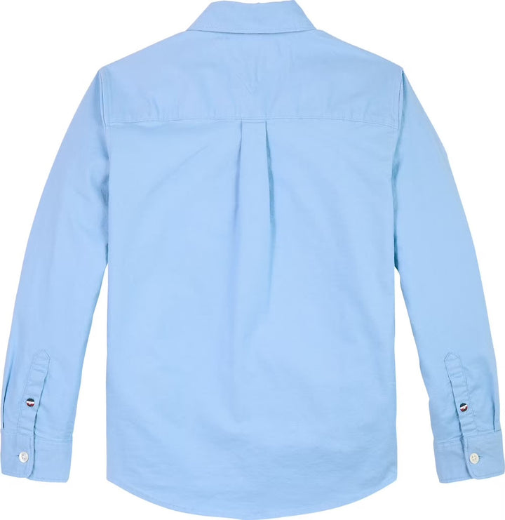 TH BOYS FLAG OXFORD SHIRT LS - CLOUDY BLUE