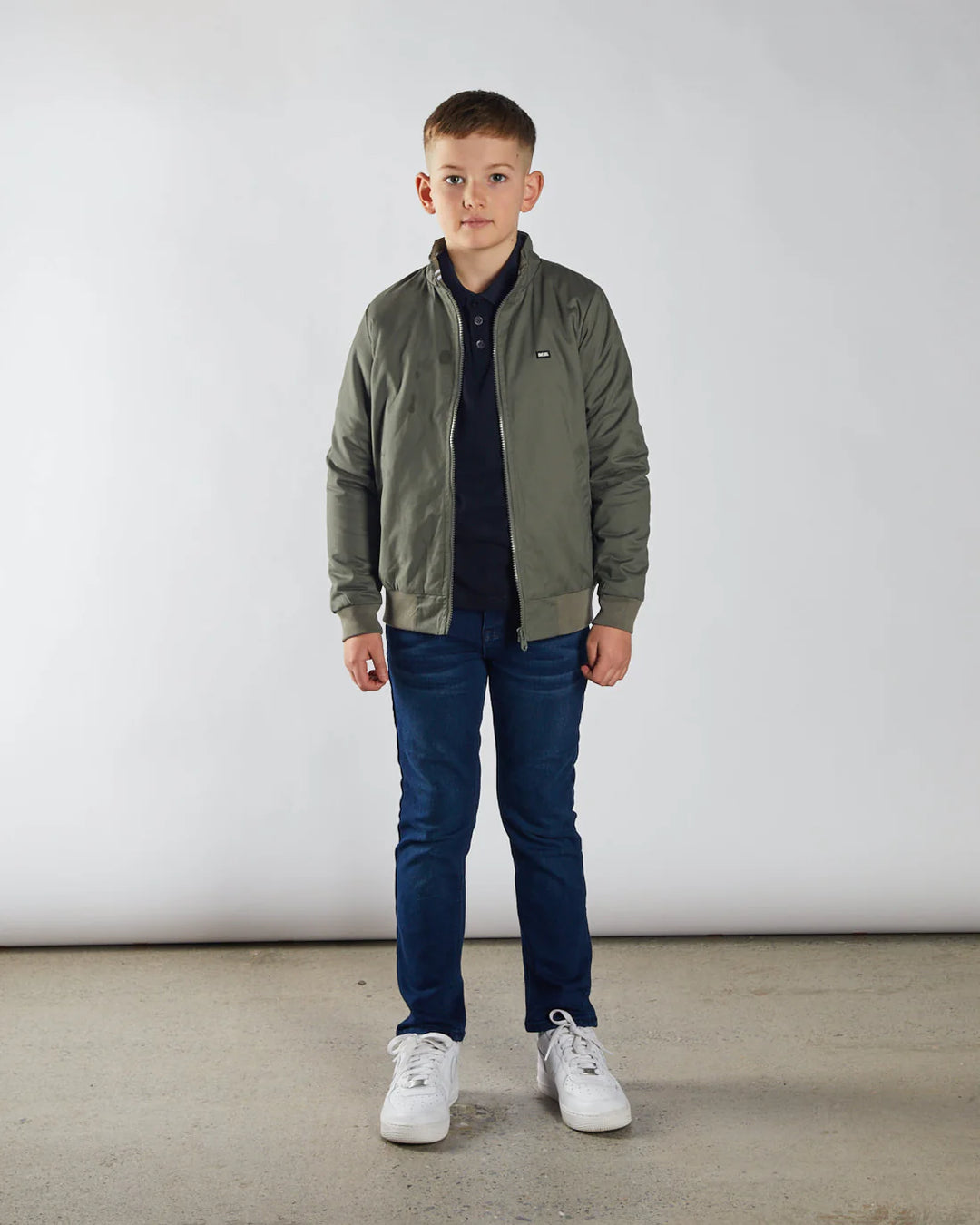 DIESEL BOYS GRANT JACKET - OLIVE