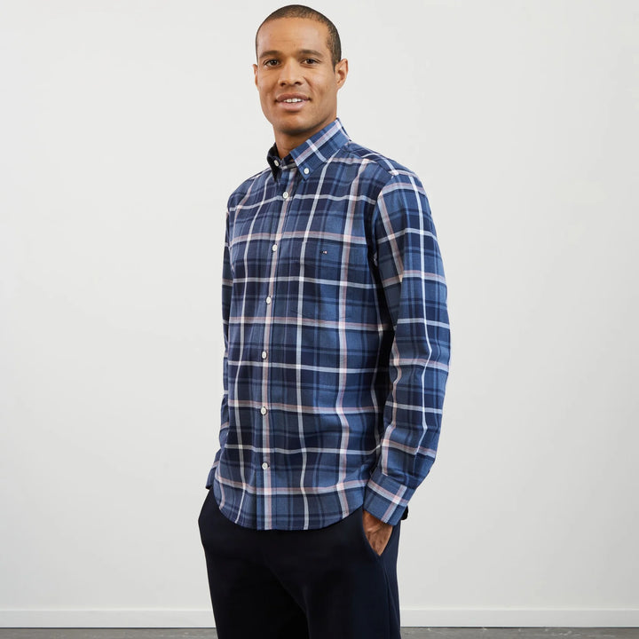 EDEN PARK CHECK SHIRT - BLUE/PINK