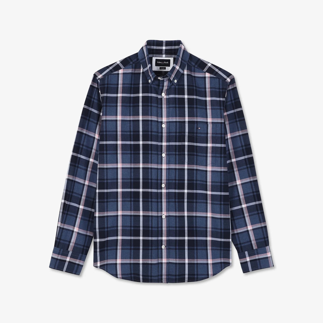 EDEN PARK CHECK SHIRT - BLUE/PINK