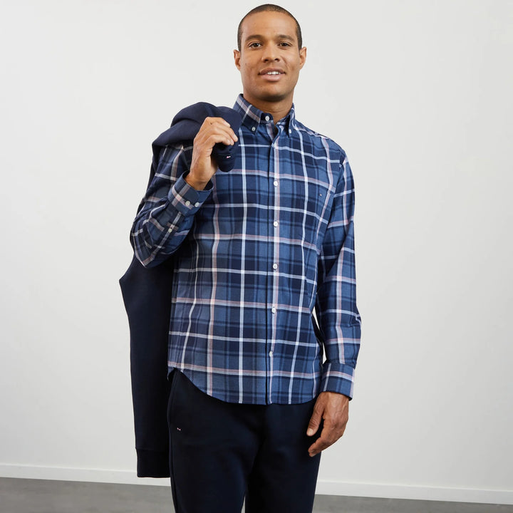 EDEN PARK CHECK SHIRT - BLUE/PINK