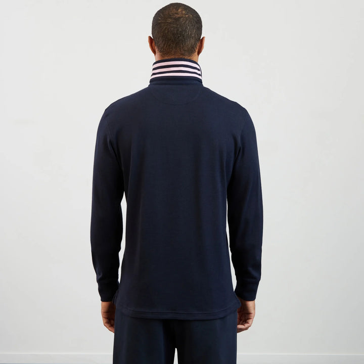 EDEN PARK PLAIN RUGBY POLO - NAVY