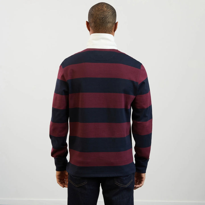 EDEN PARK RUGBY POLO - BURGUNDY/NAVY