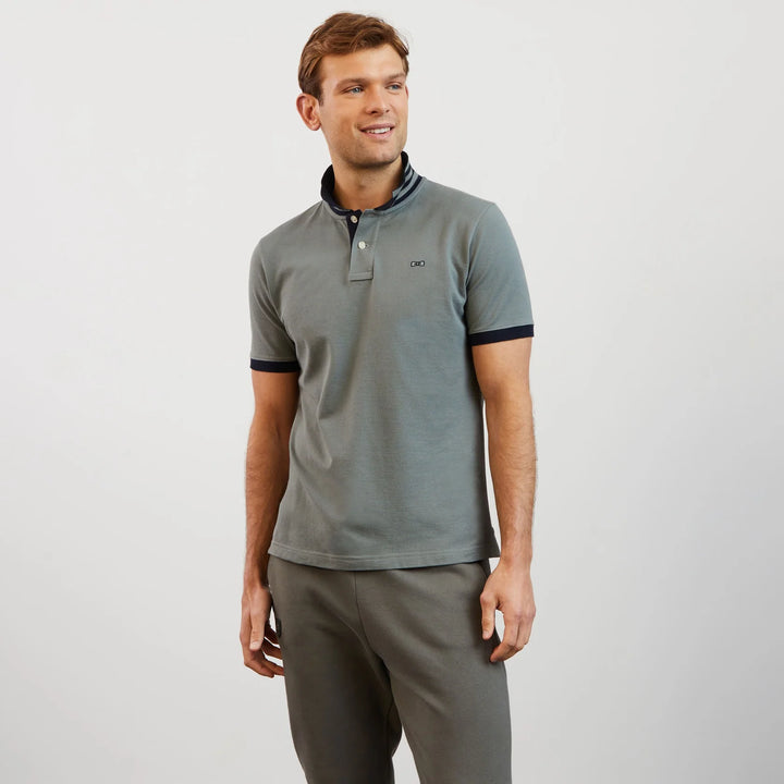 EDEN PARK TIPPED POLO - KHAKI