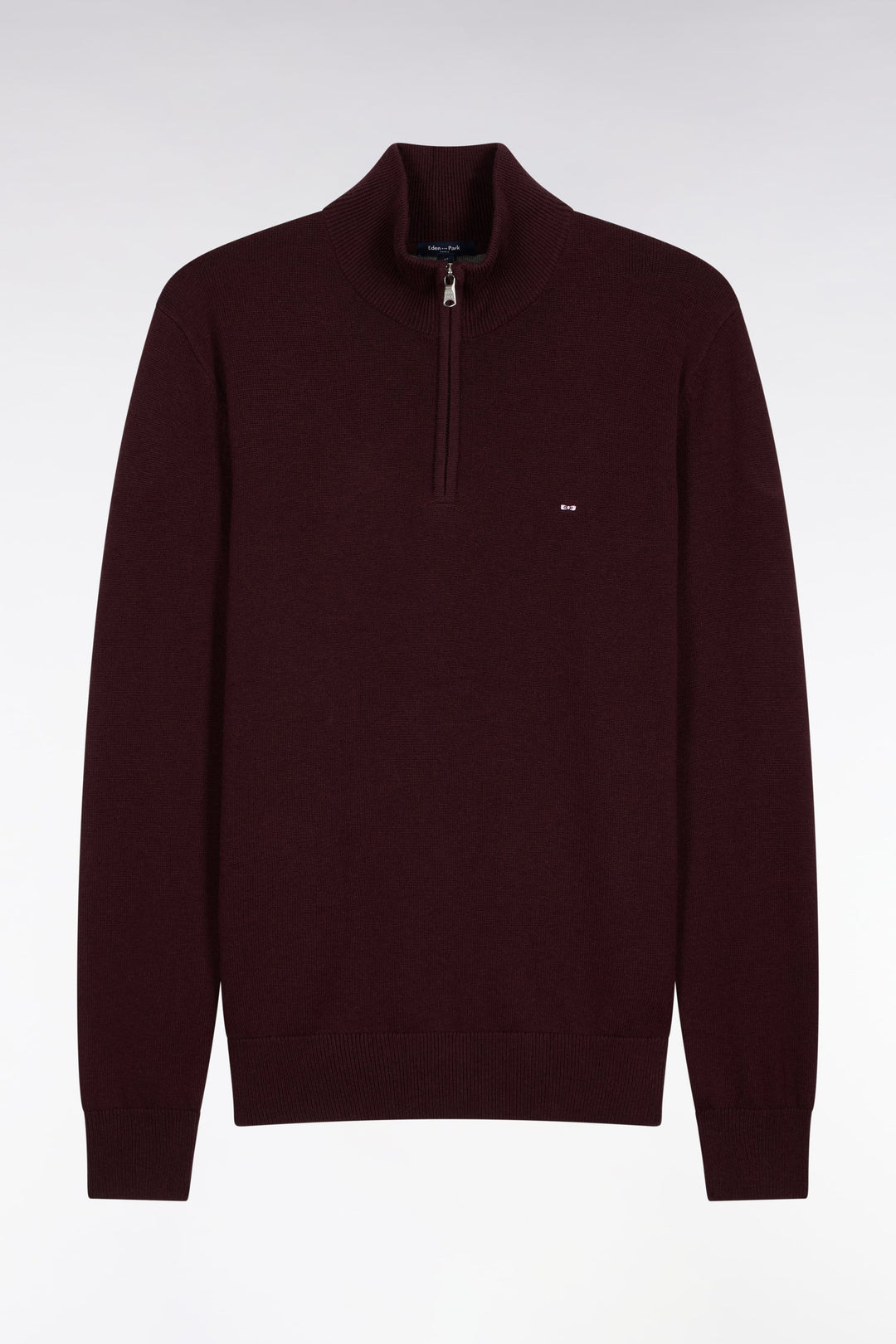 EDEN PARK 1/4 ZIP KNIT - WINE