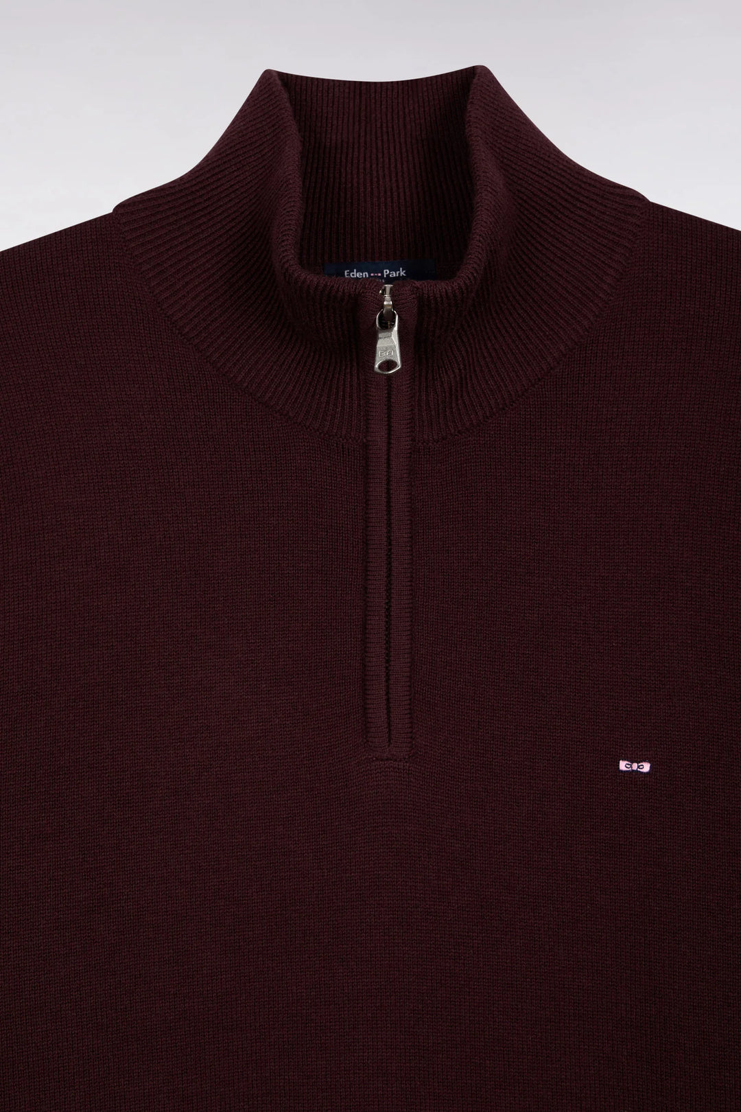 EDEN PARK 1/4 ZIP KNIT - WINE